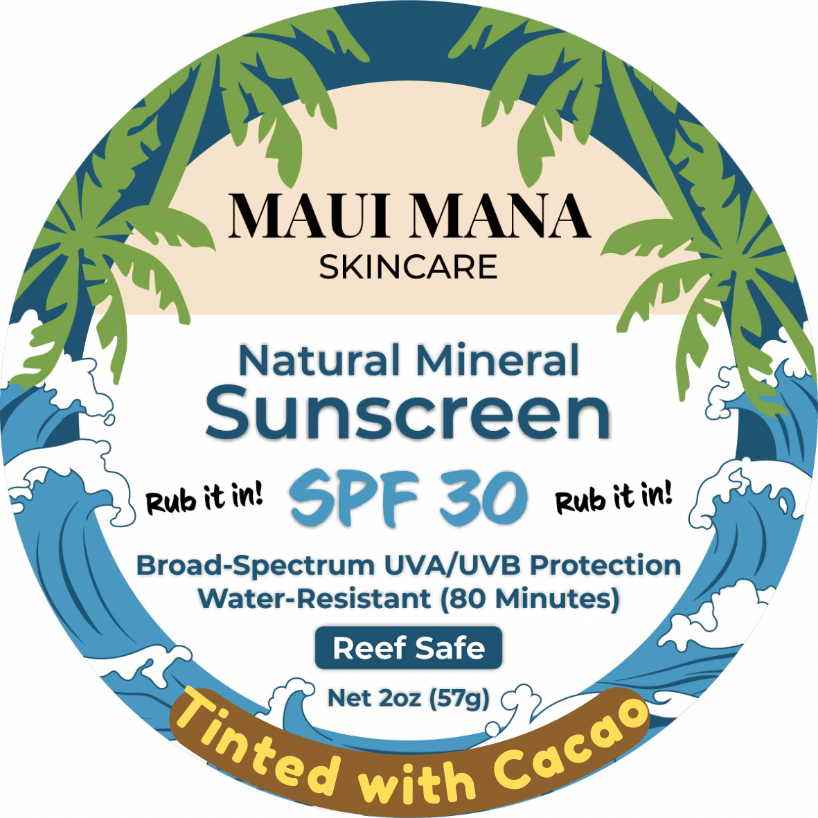 Tinted Reef-Safe Mineral Sunscreen (2oz)